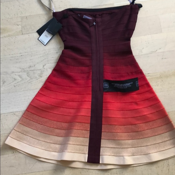 Herve Leger Fit flare ombré dress. Never worn - Picture 3 of 8